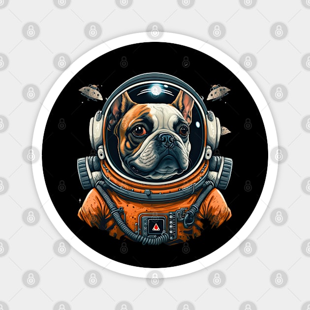 French Bulldog Astronaut Magnet by JayD World